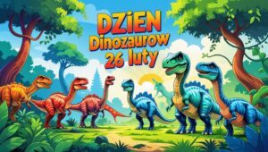 Dzień Dinozaurów - 26 Luty, prehistoria, dinozaury, malowanki