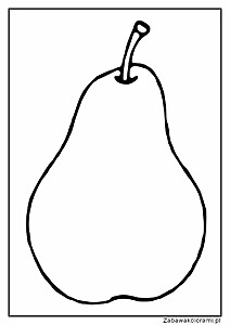 Gruszka kolorowanka