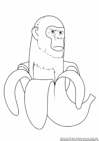 Chimpanzini Bananini Kolorowanka
