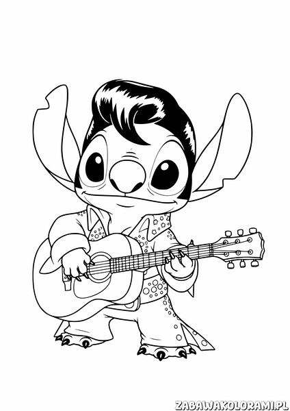 Stich grający na gitarze